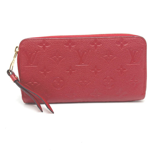 Louis Vuitton Zippy wallet, Red, Leather, wallet