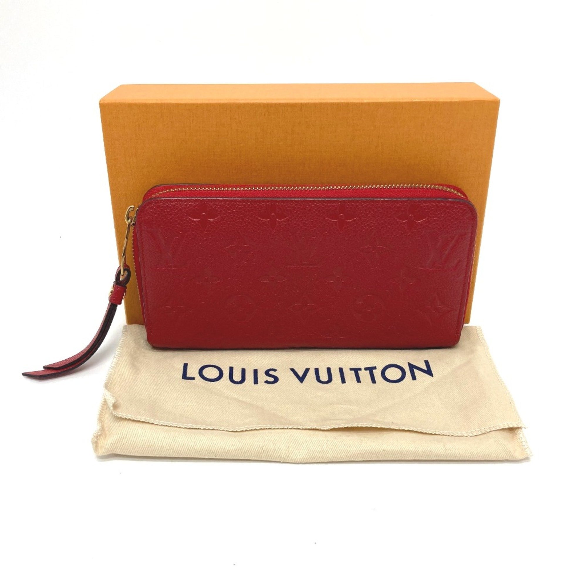 Louis Vuitton Zippy wallet, Red, Leather, wallet
