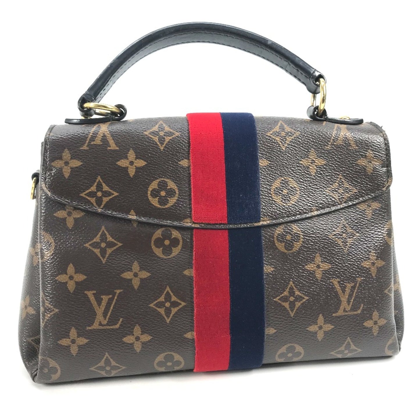 Louis Vuitton Georges, Brown, Canvas, handbag