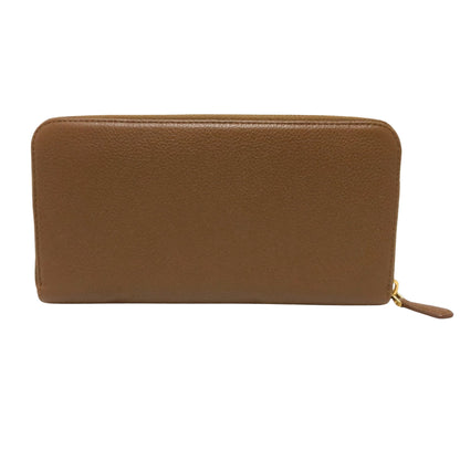 Prada Saffiano, Brown, Leather, wallet