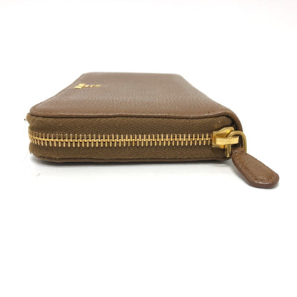 Prada Saffiano, Brown, Leather, wallet