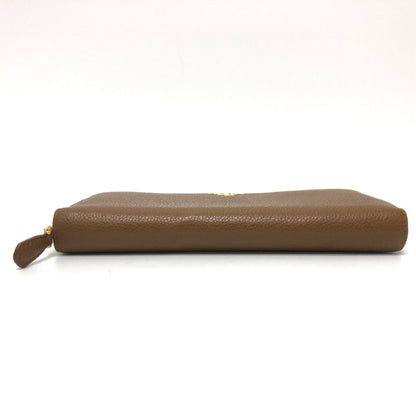 Prada Saffiano, Brown, Leather, wallet