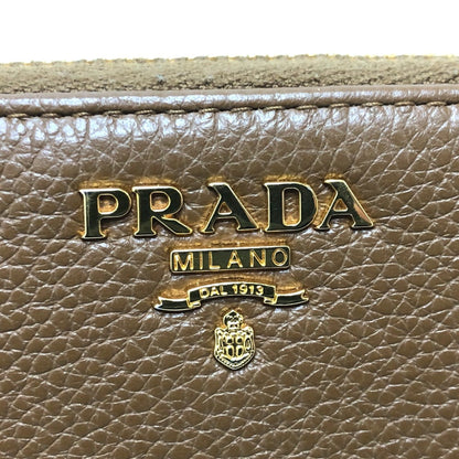 Prada Saffiano, Brown, Leather, wallet