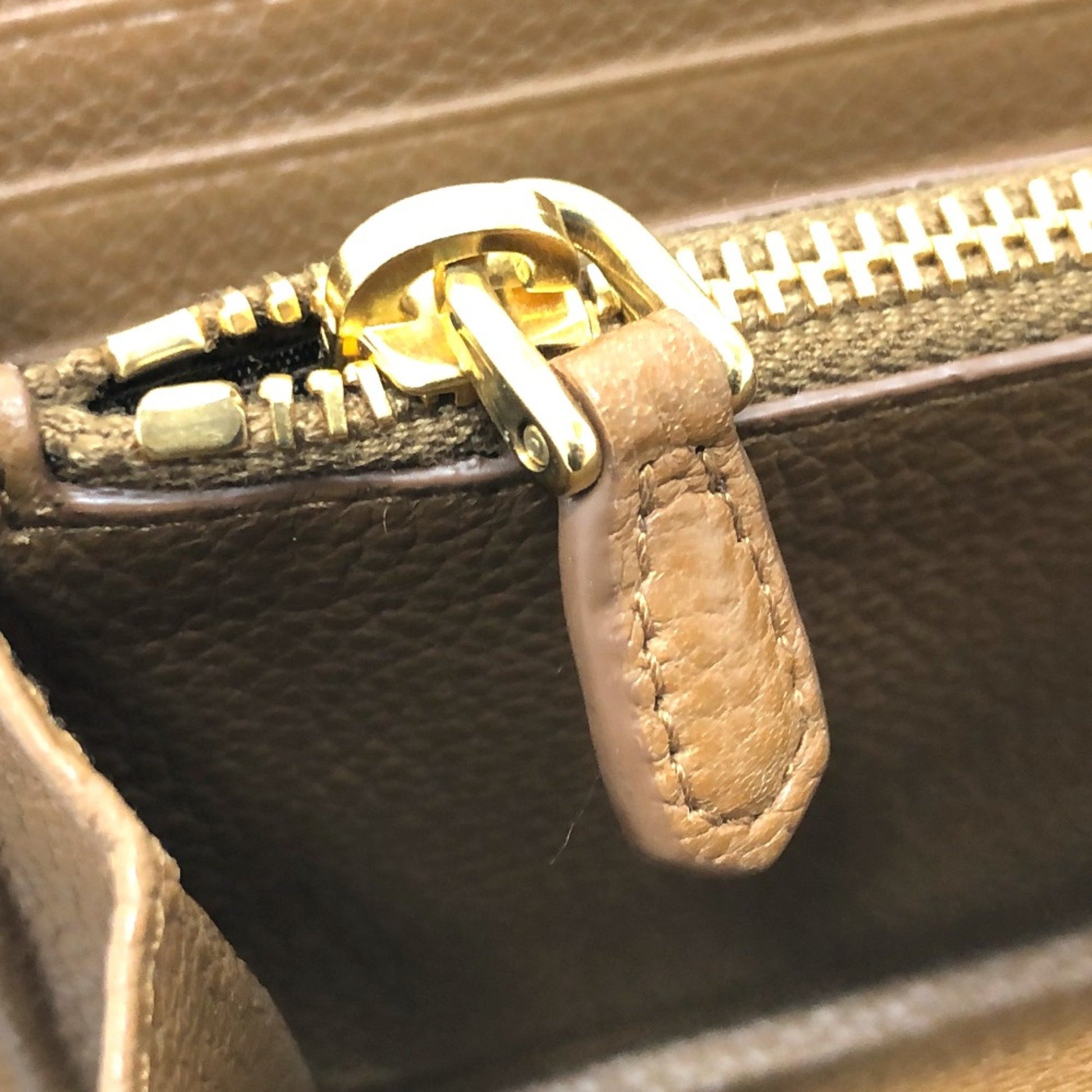 Prada Saffiano, Brown, Leather, wallet