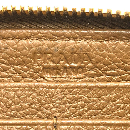 Prada Saffiano, Brown, Leather, wallet