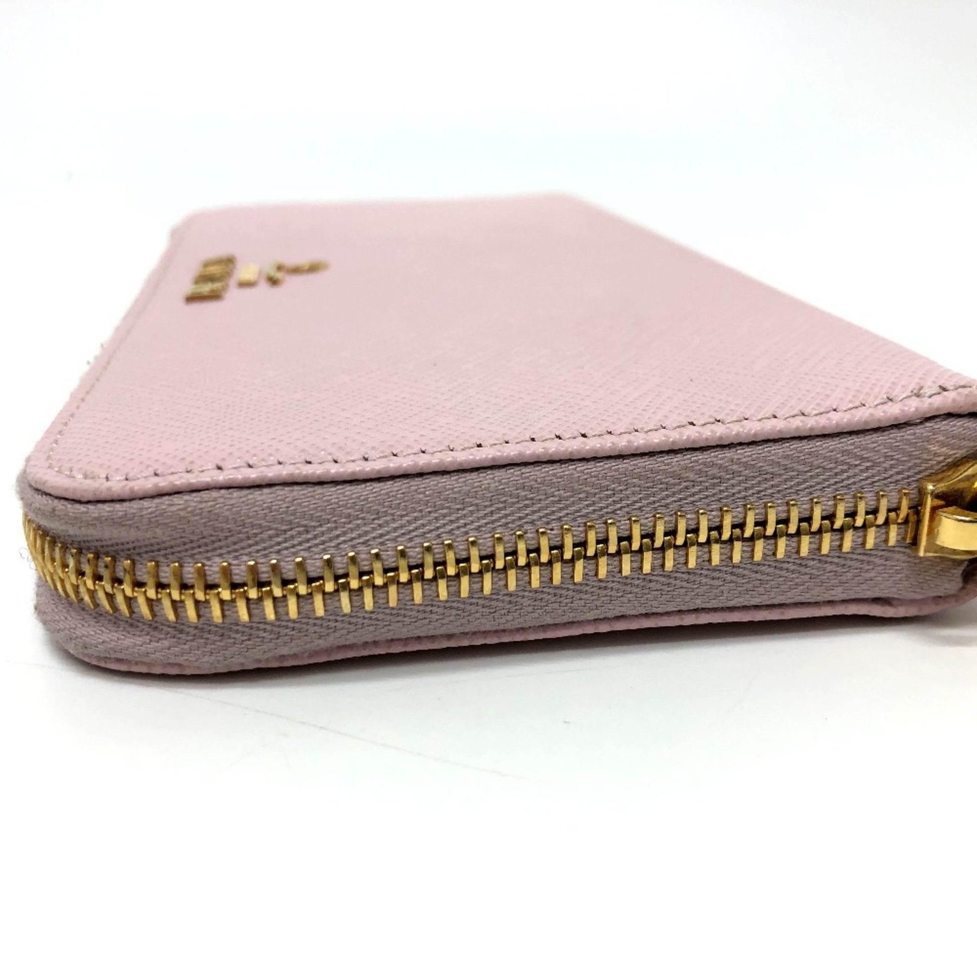 Prada Saffiano, Pink, Leather, wallet
