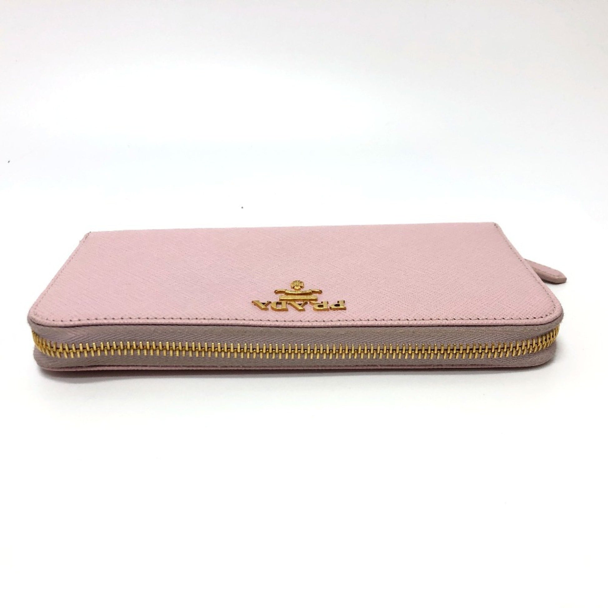 Prada Saffiano, Pink, Leather, wallet
