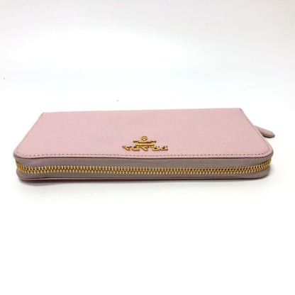 Prada Saffiano, Pink, Leather, wallet