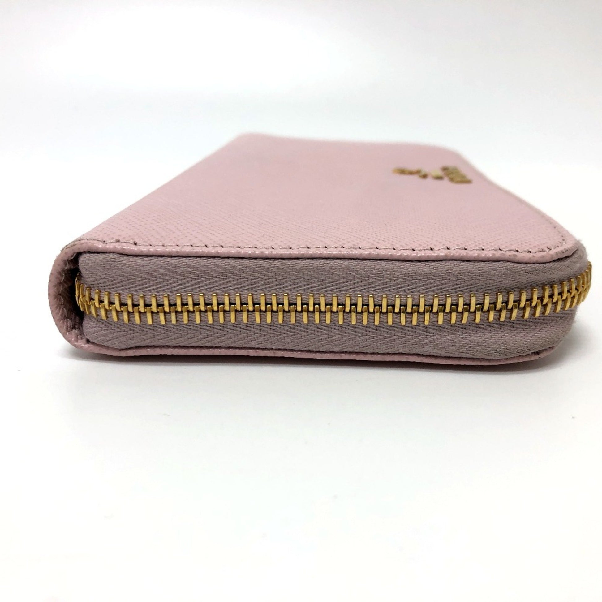 Prada Saffiano, Pink, Leather, wallet