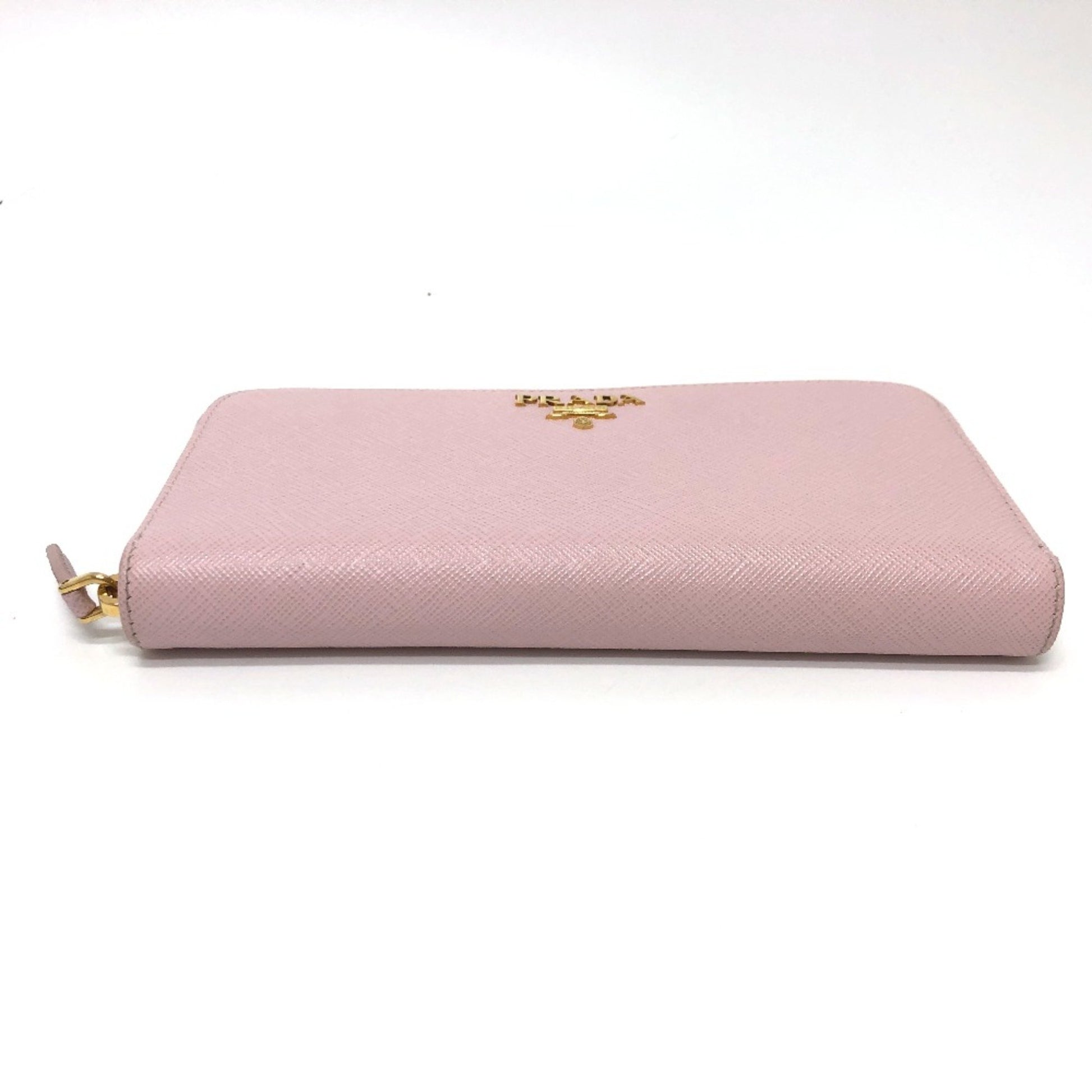 Prada Saffiano, Pink, Leather, wallet