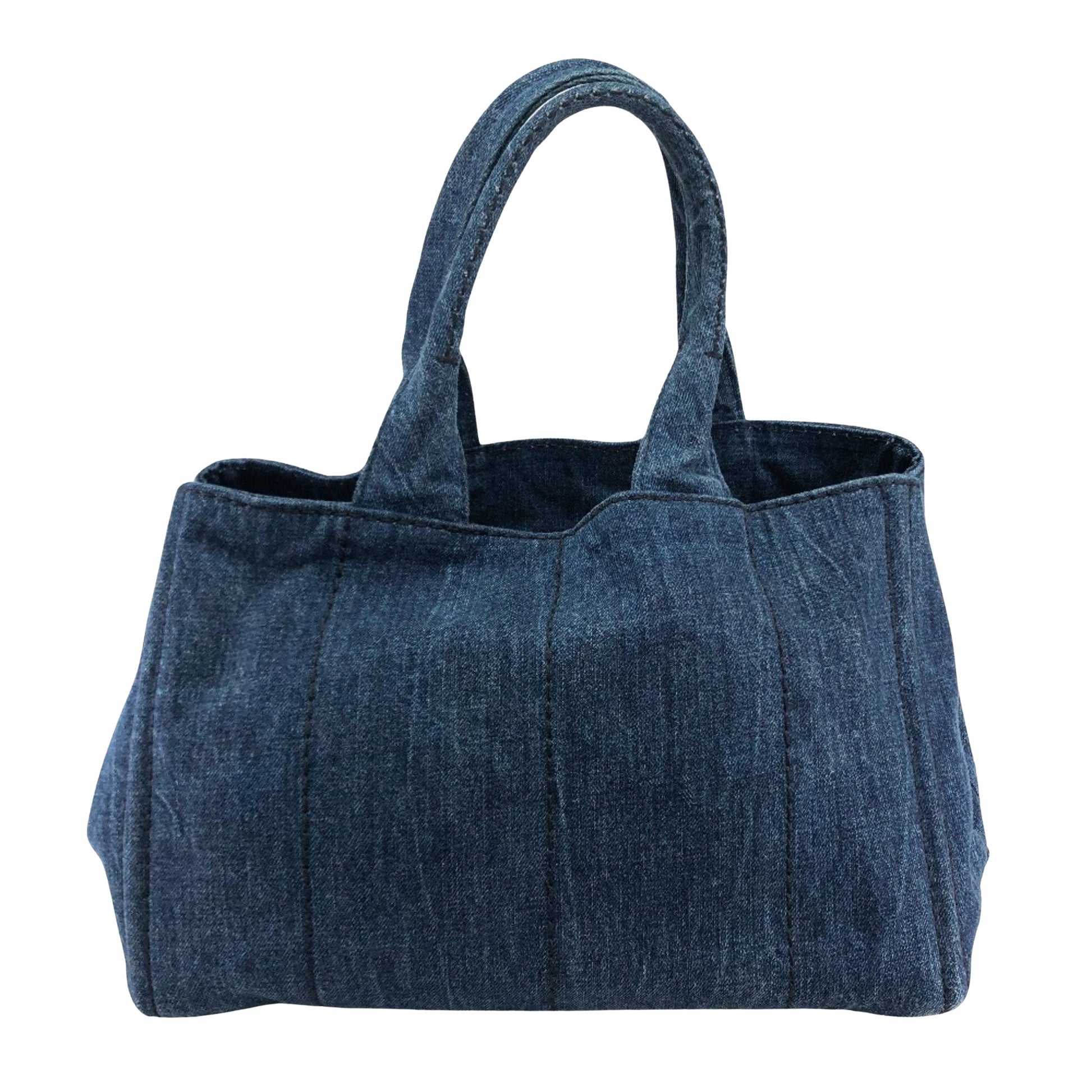 Prada Canapa, Blue, Denim - Jeans, tote