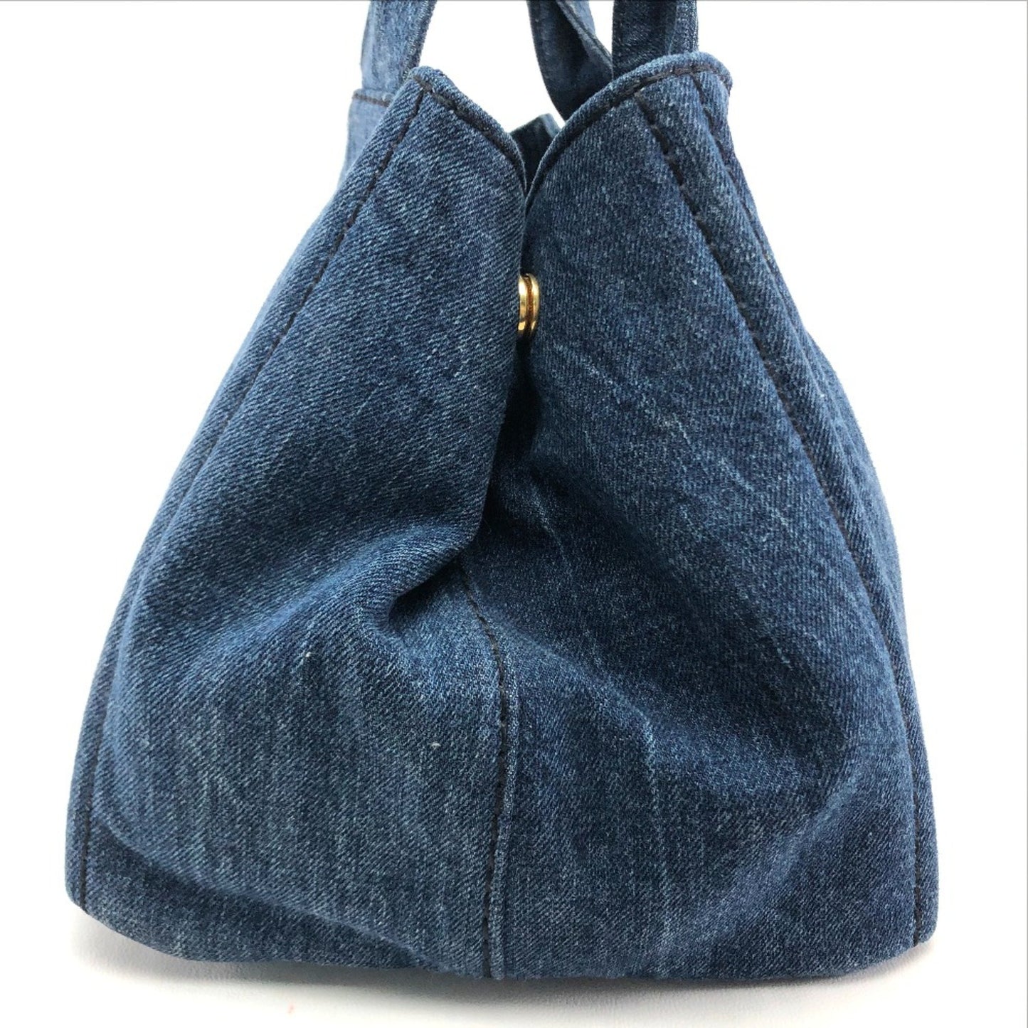 Prada Canapa, Blue, Denim - Jeans, tote