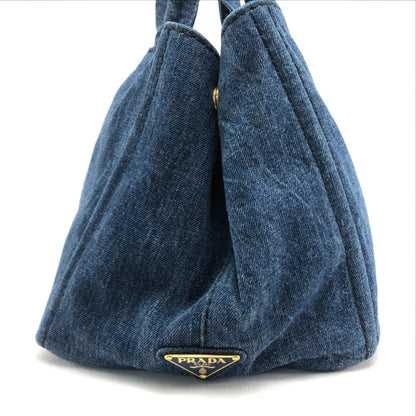Prada Canapa, Blue, Denim - Jeans, tote