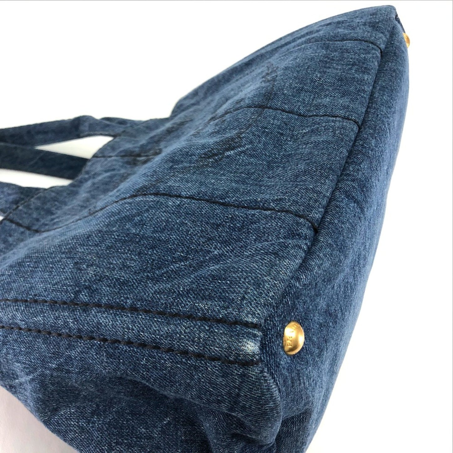 Prada Canapa, Blue, Denim - Jeans, tote