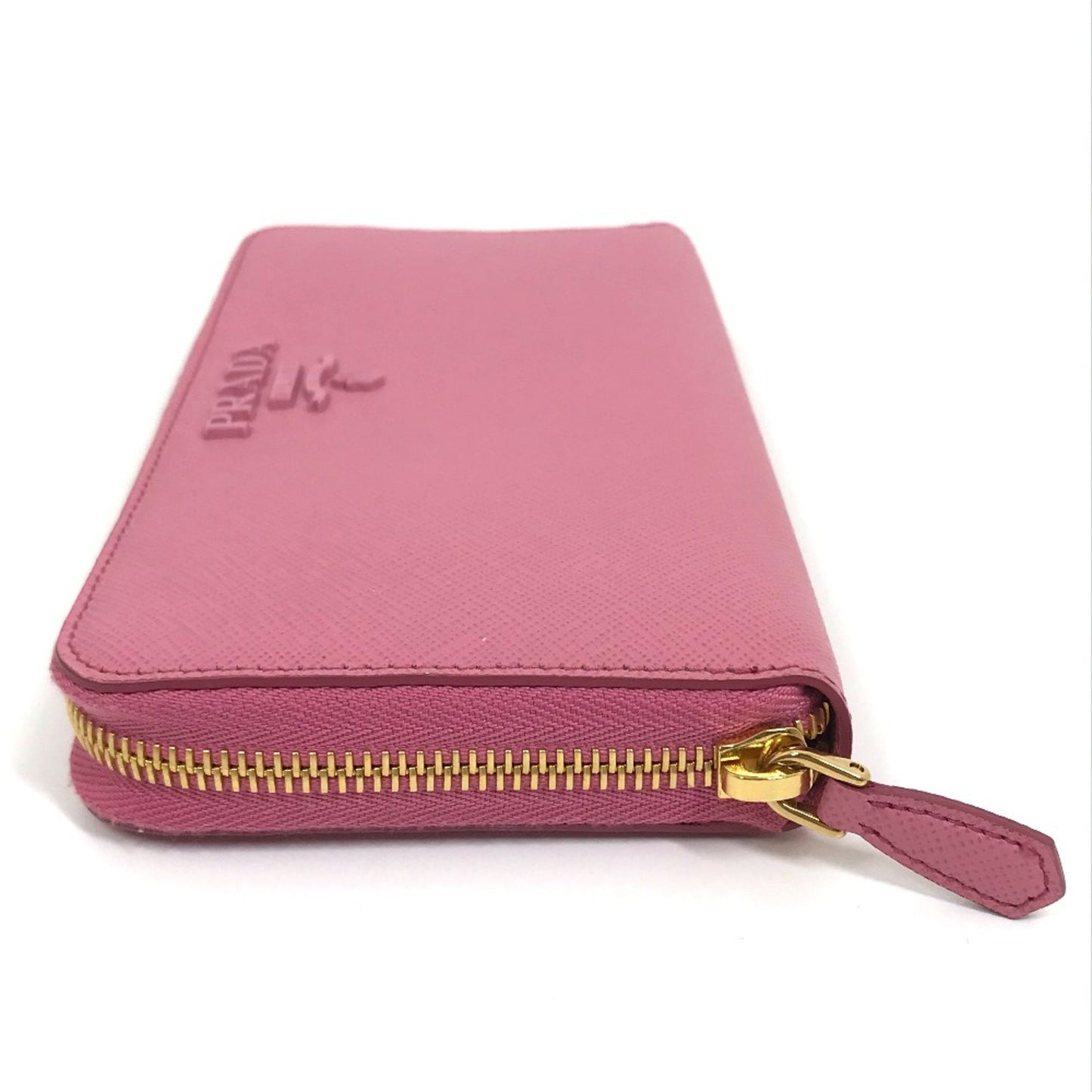 Prada Saffiano, Pink, Leather, wallet