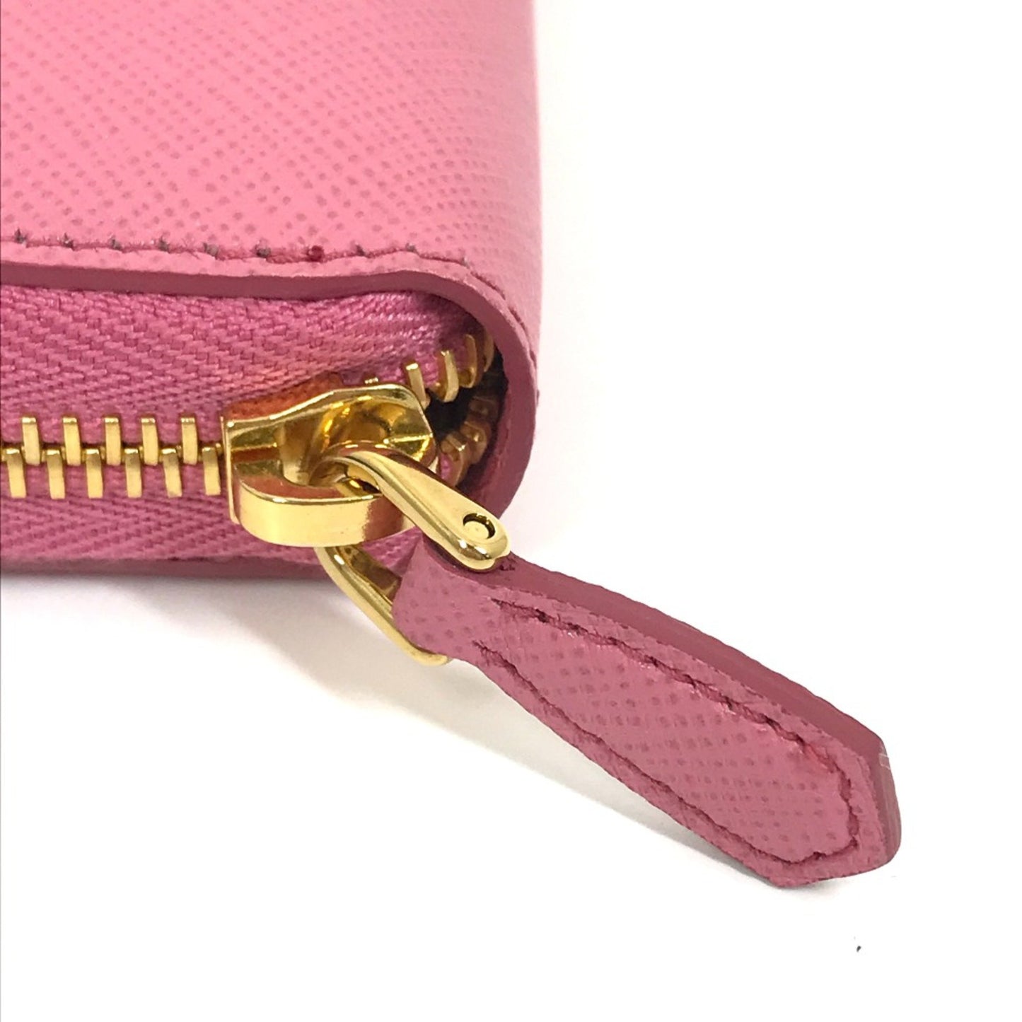 Prada Saffiano, Pink, Leather, wallet