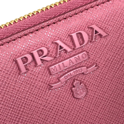 Prada Saffiano, Pink, Leather, wallet