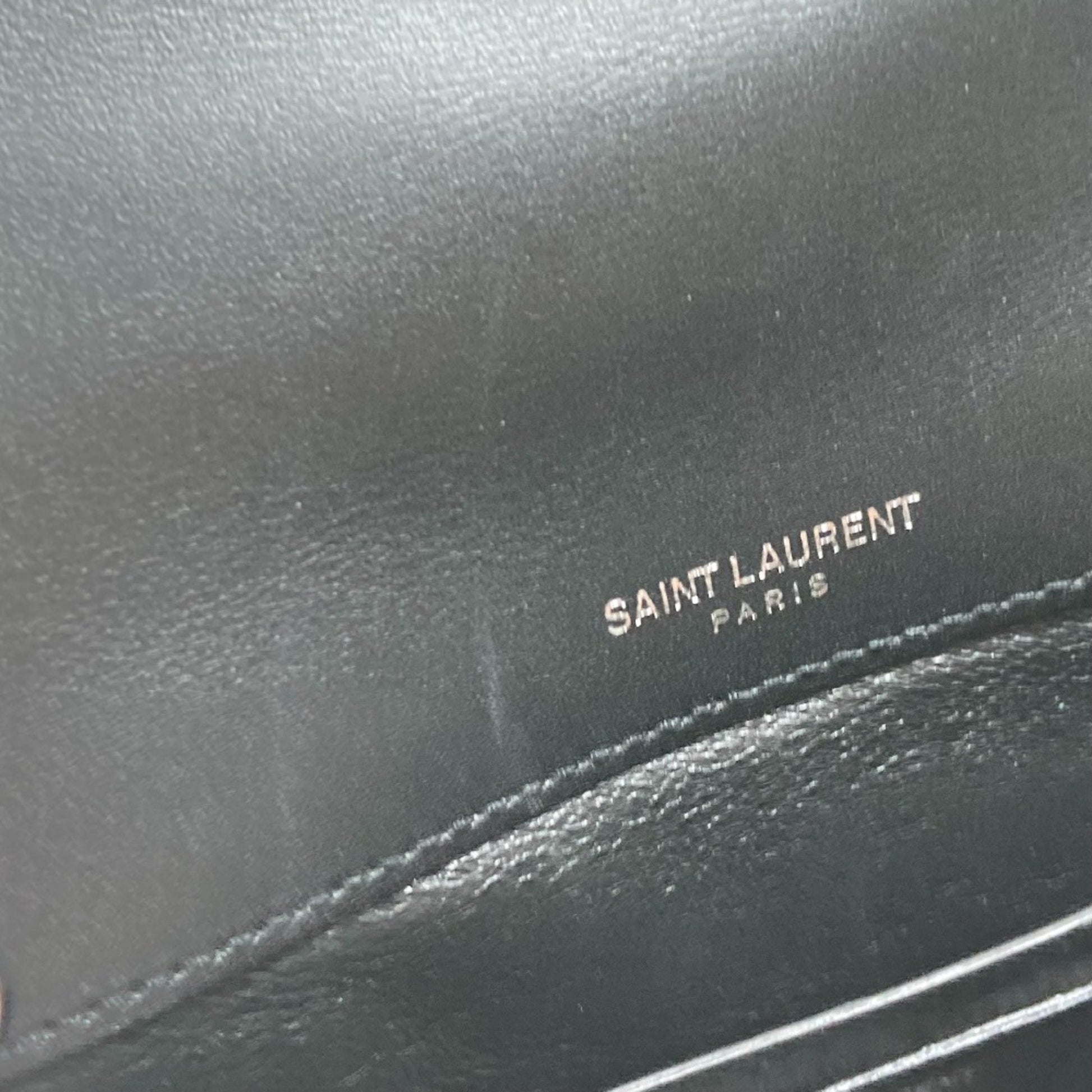 Saint Laurent Vicky, Pink, Leather, clutch
