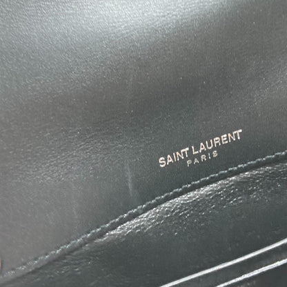 Saint Laurent Vicky, Pink, Leather, clutch