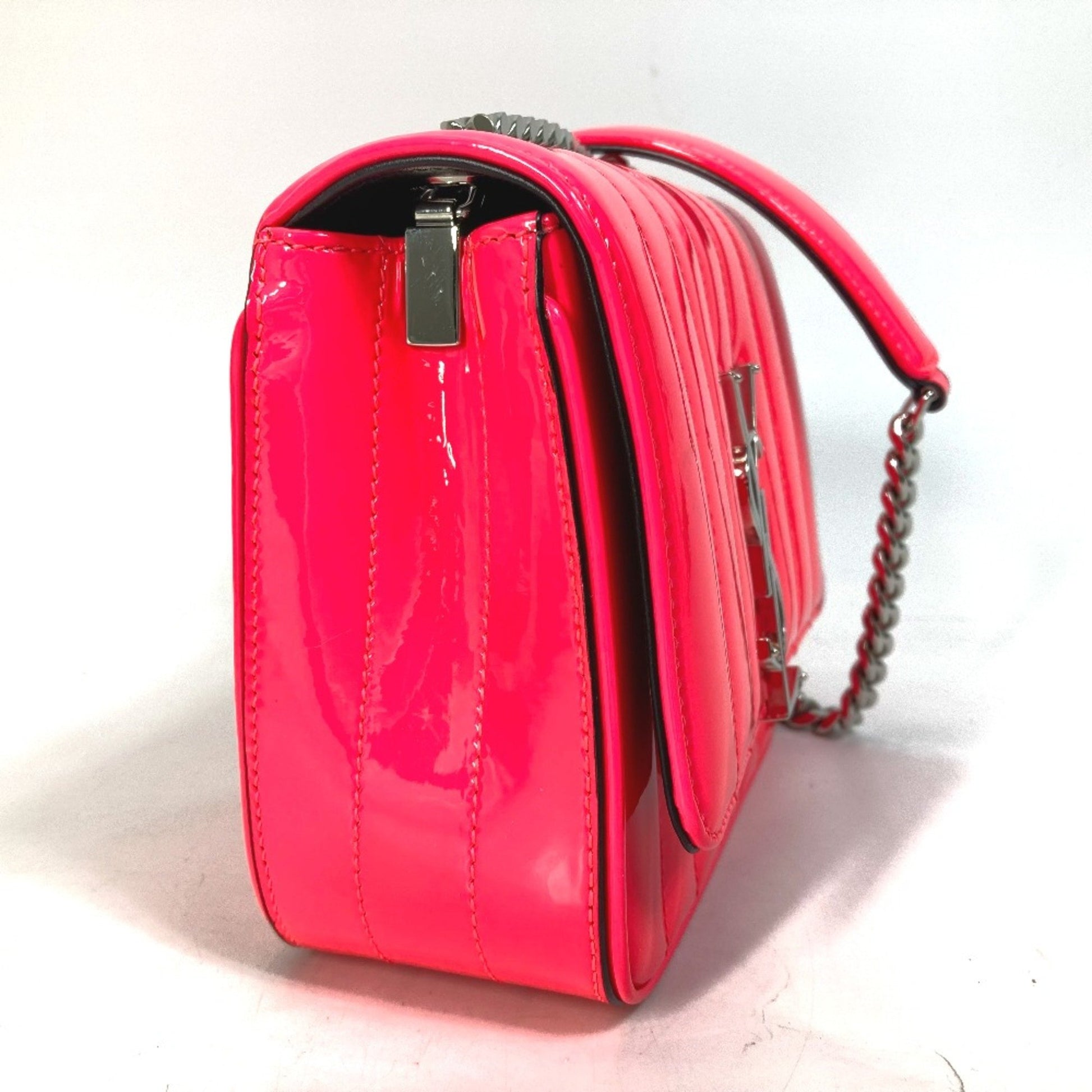 Saint Laurent Vicky, Pink, Leather, clutch