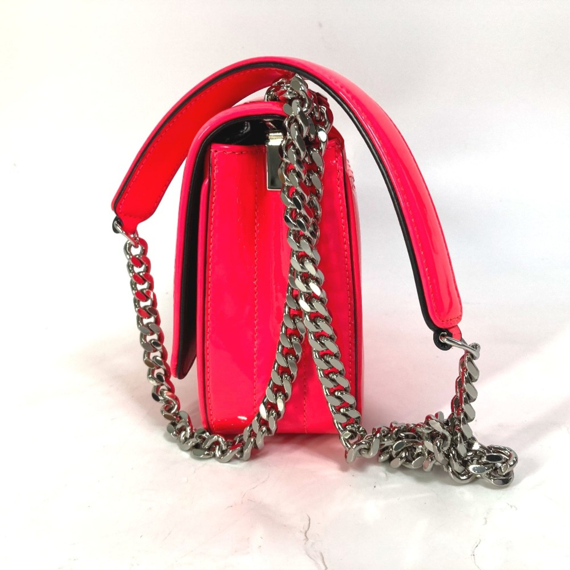 Saint Laurent Vicky, Pink, Leather, clutch