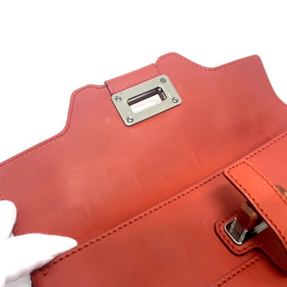 Salvatore Ferragamo, Red, Leather, handbag