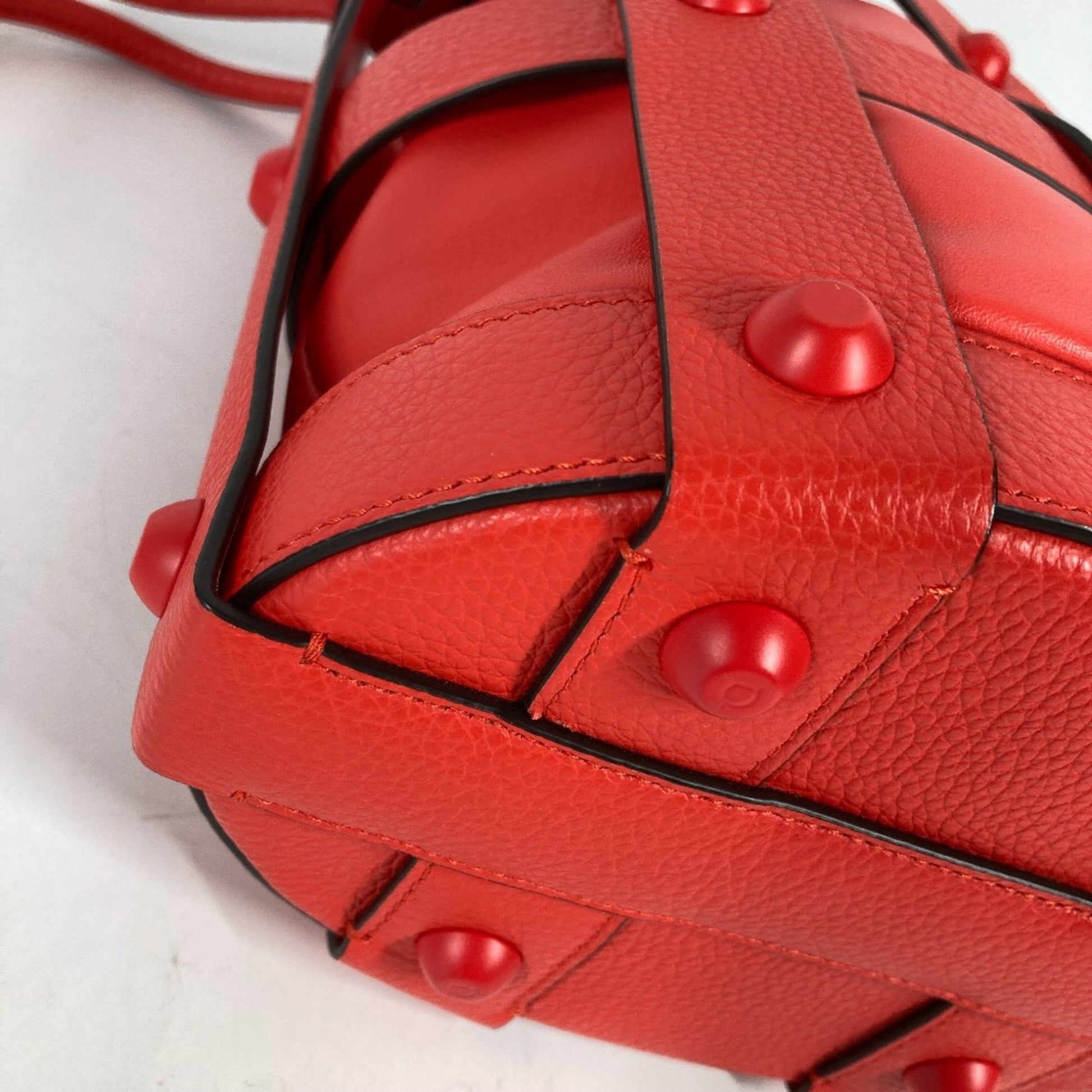 Salvatore Ferragamo, Red, Leather, shoulder