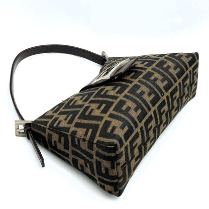 Fendi Zucca, Brown, Canvas, handbag