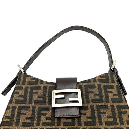 Fendi Zucca, Brown, Canvas, handbag