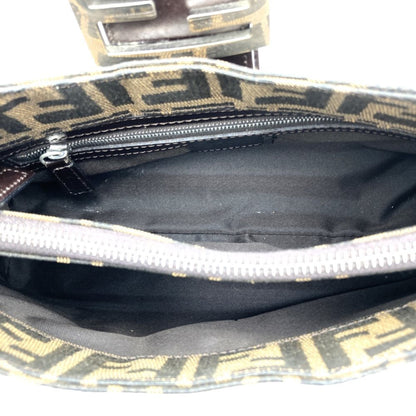 Fendi Zucca, Brown, Canvas, handbag