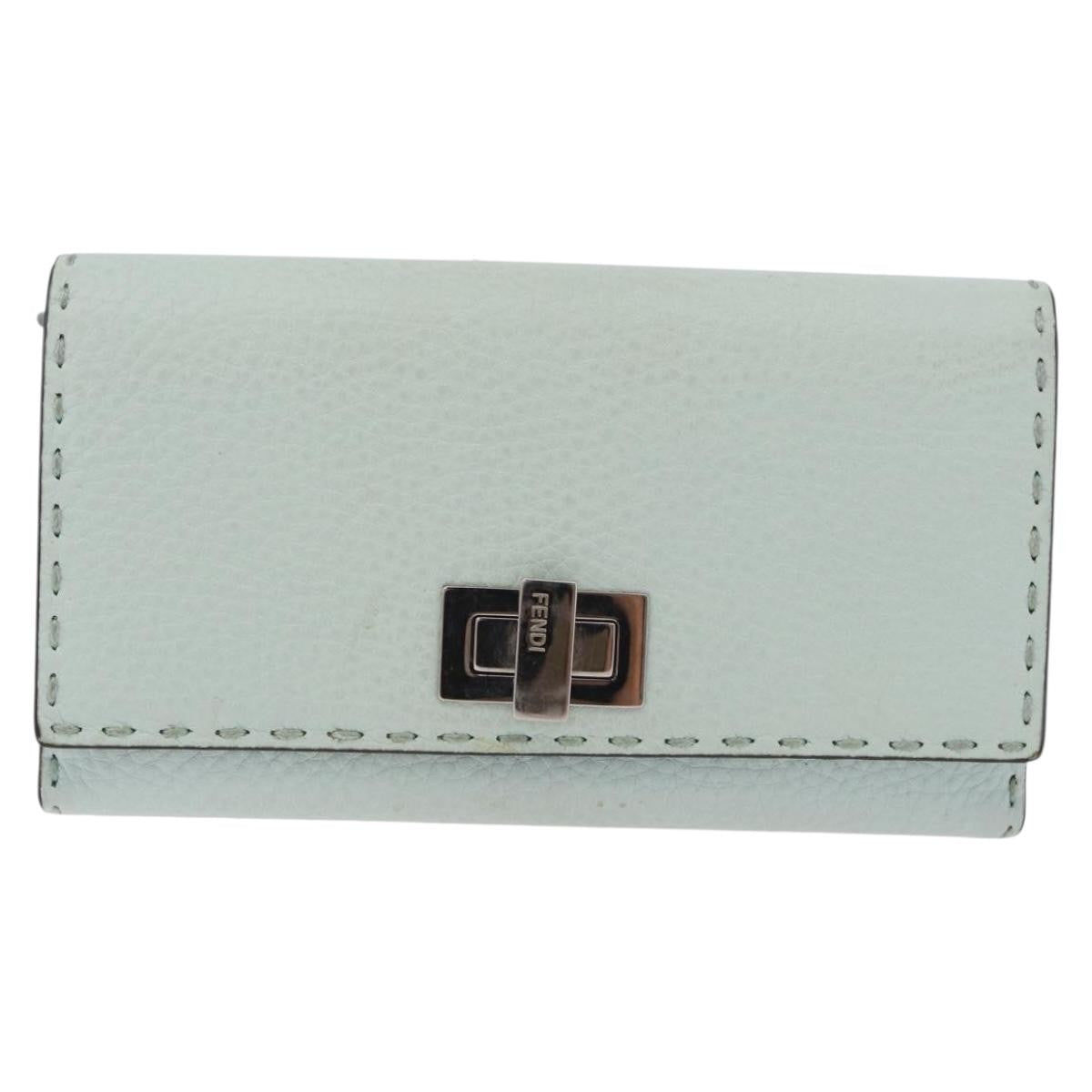 Fendi Selleria Peekaboo Leather, Green, Leather, Wallet