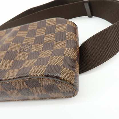 Louis Vuitton Geronimos Waist Damier, Brown, Canvas, Shoulder Bag