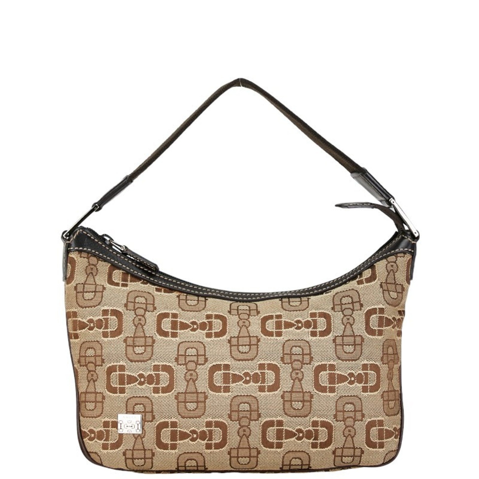 Gucci Horsebit, Brown, Canvas, handbag