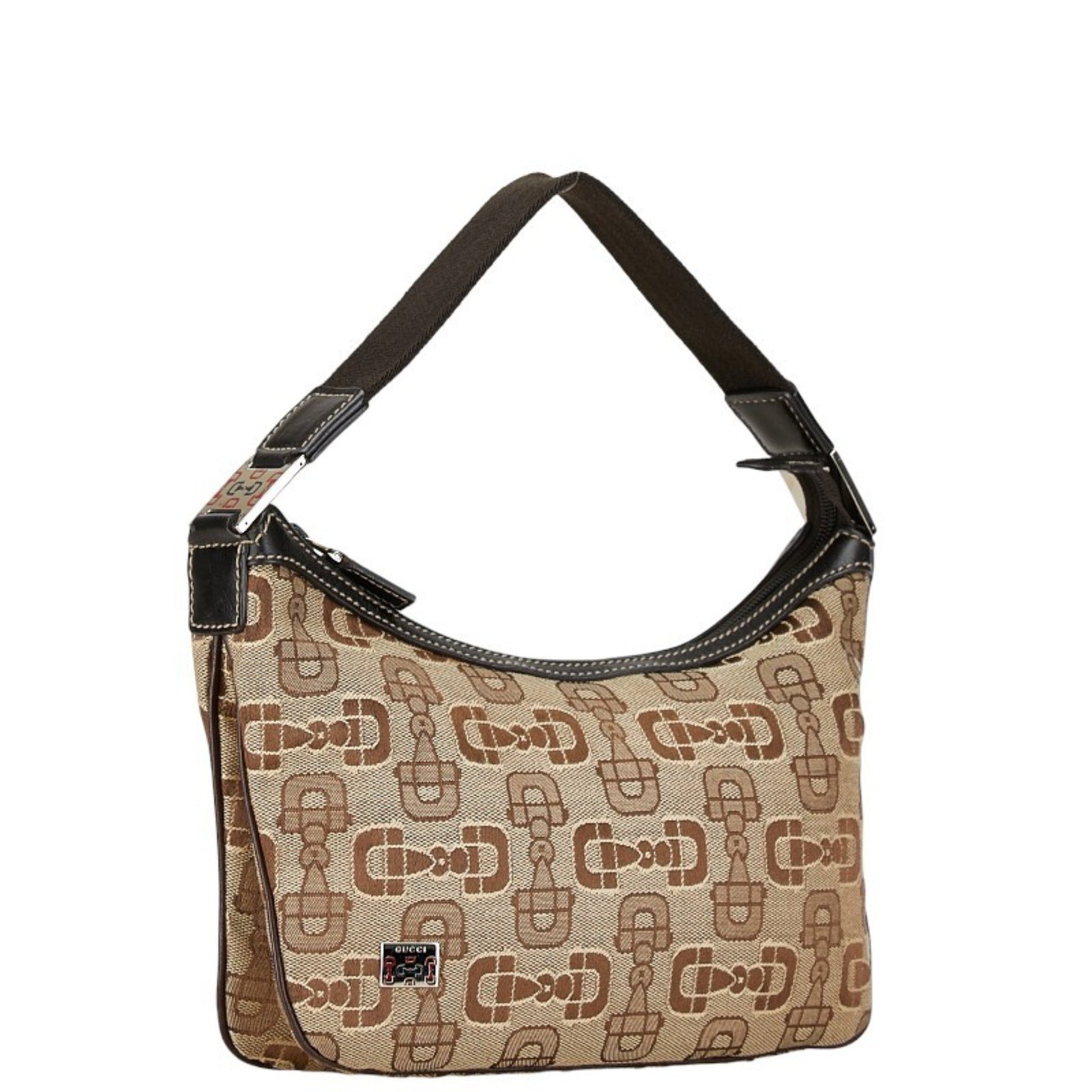 Gucci Horsebit, Brown, Canvas, handbag