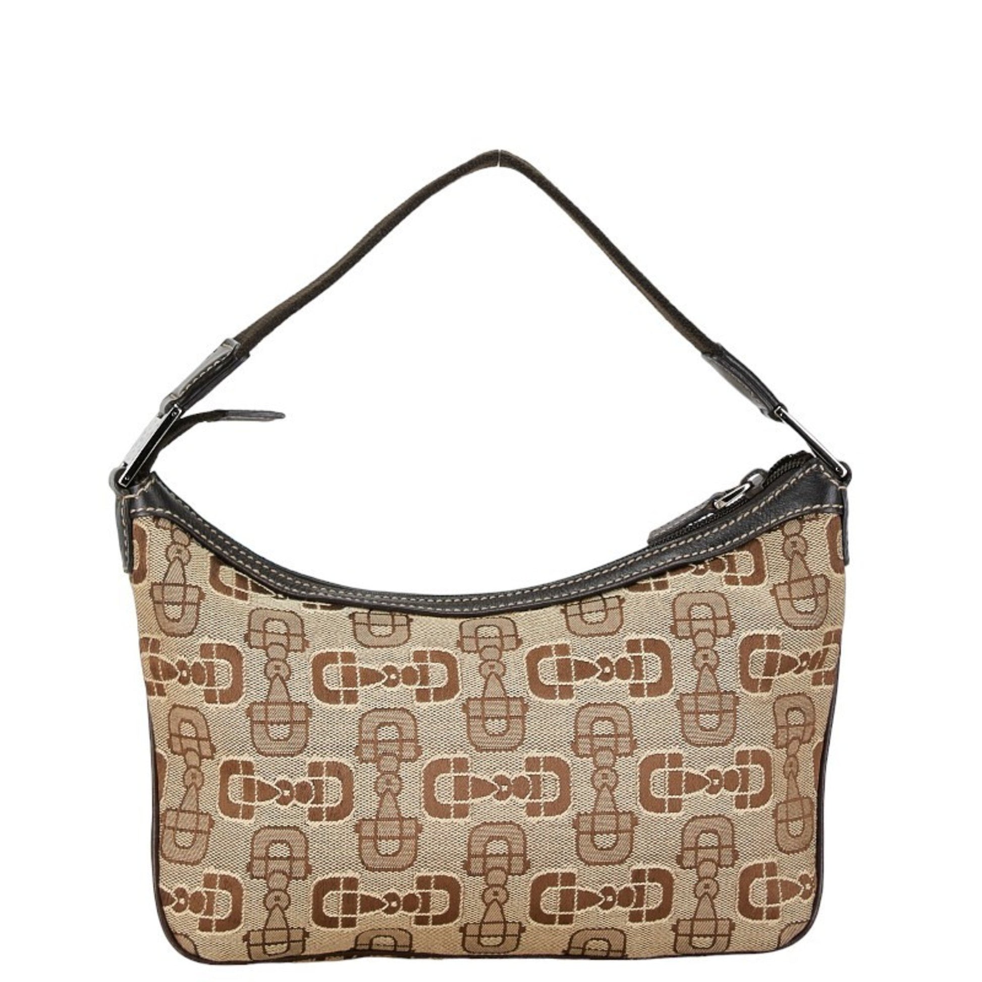 Gucci Horsebit, Brown, Canvas, handbag