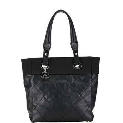 Chanel Biarritz, Black, Canvas, tote