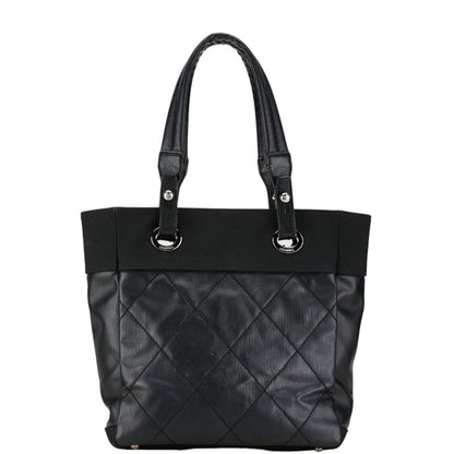 Chanel Biarritz, Black, Canvas, tote