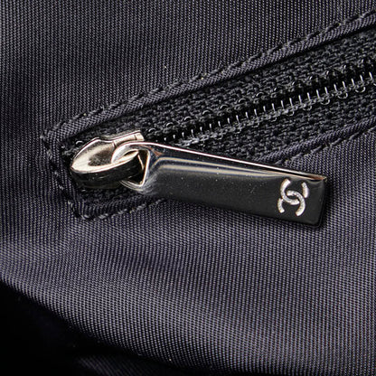 Chanel Biarritz, Black, Canvas, tote
