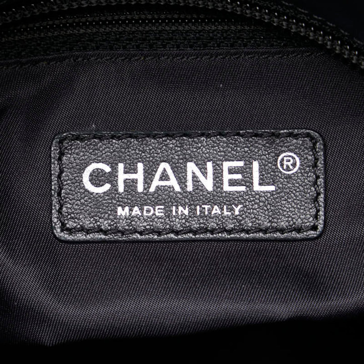 Chanel Biarritz, Black, Canvas, tote