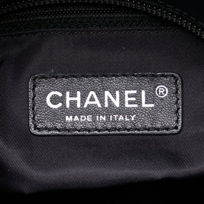 Chanel Biarritz, Black, Canvas, tote