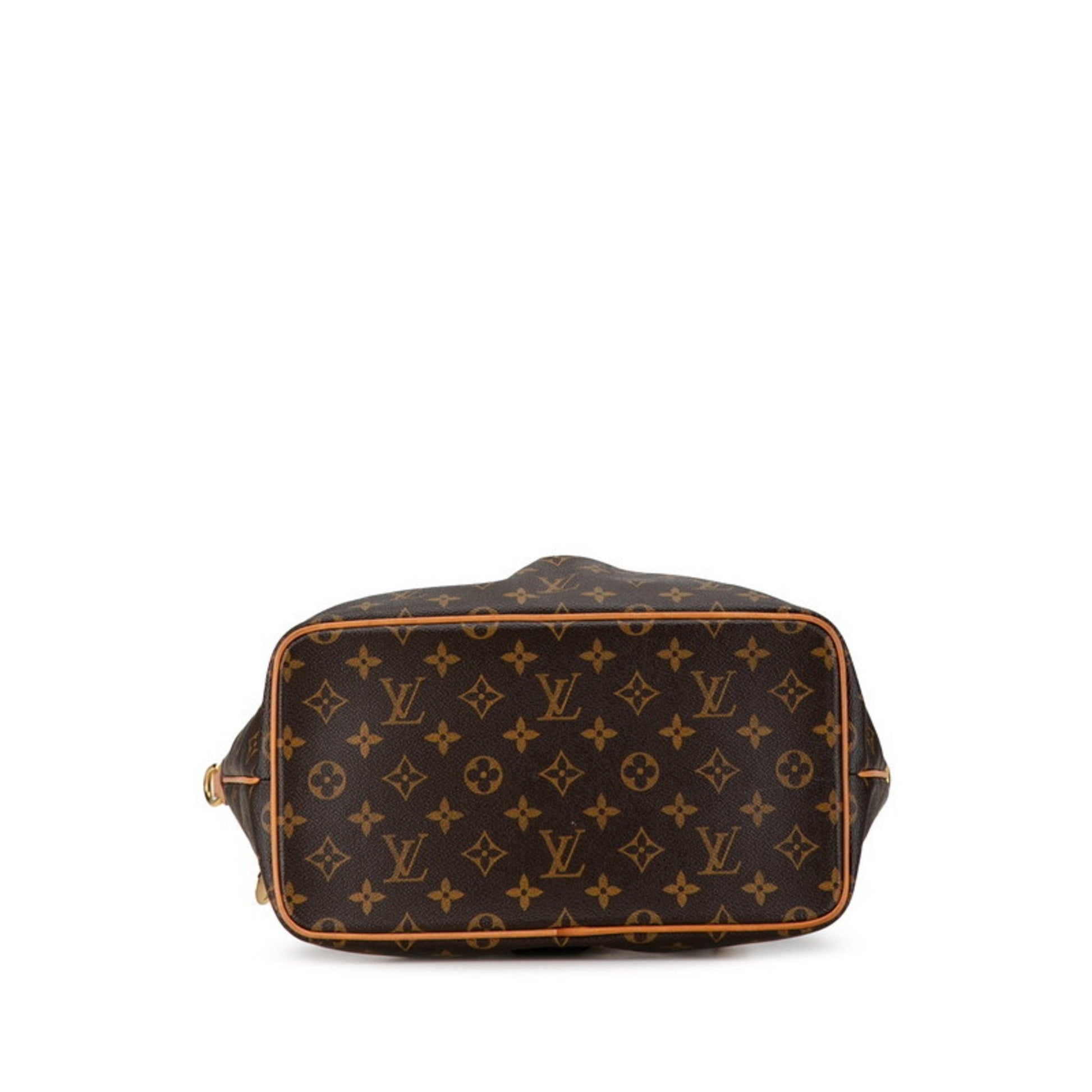 Louis Vuitton Palermo PM, Brown, Canvas, handbag