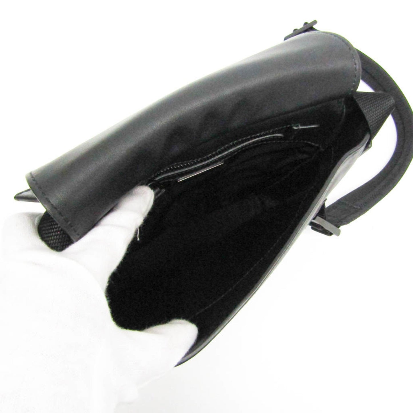 Prada Saffiano, Black, Leather, shoulder