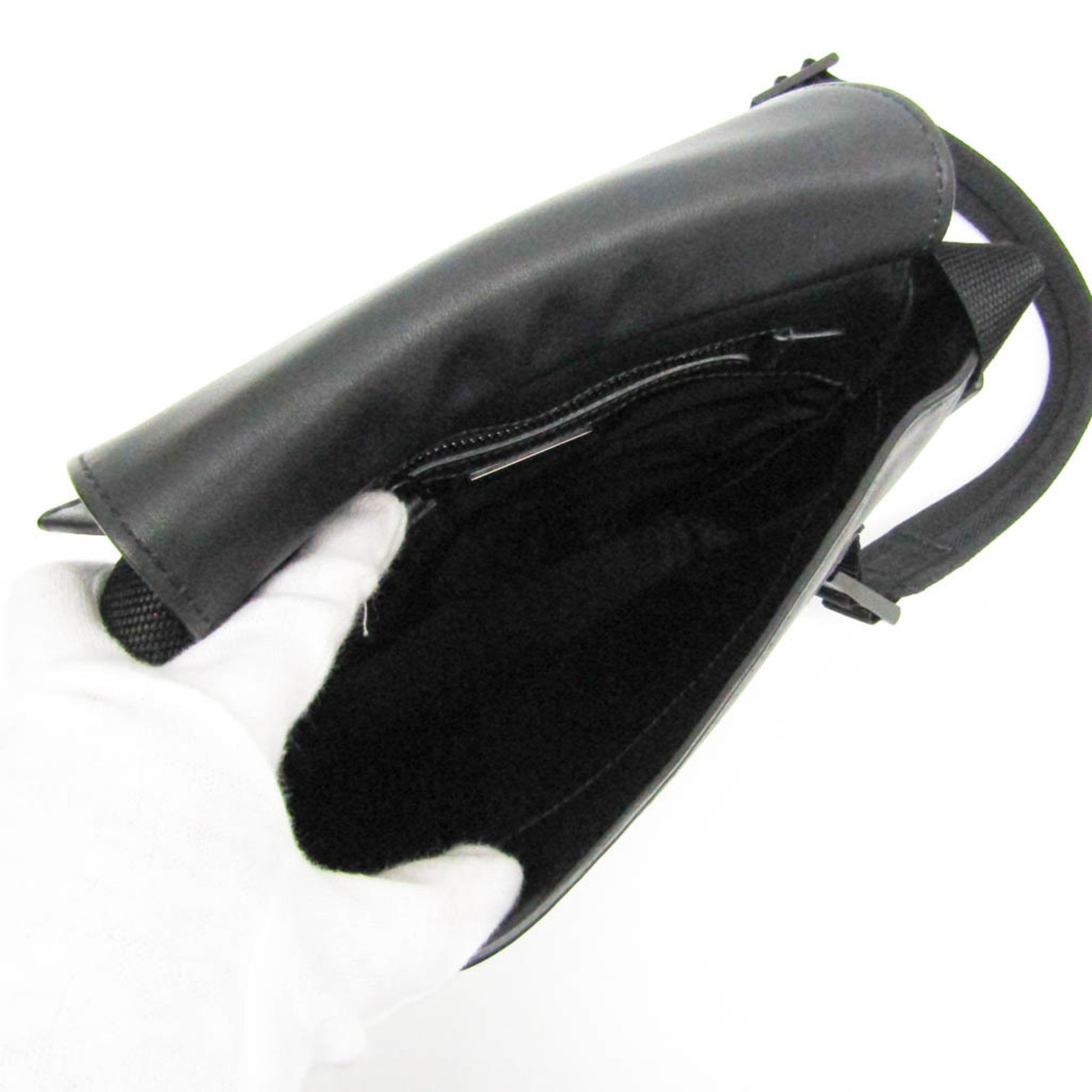 Prada Saffiano, Black, Leather, shoulder