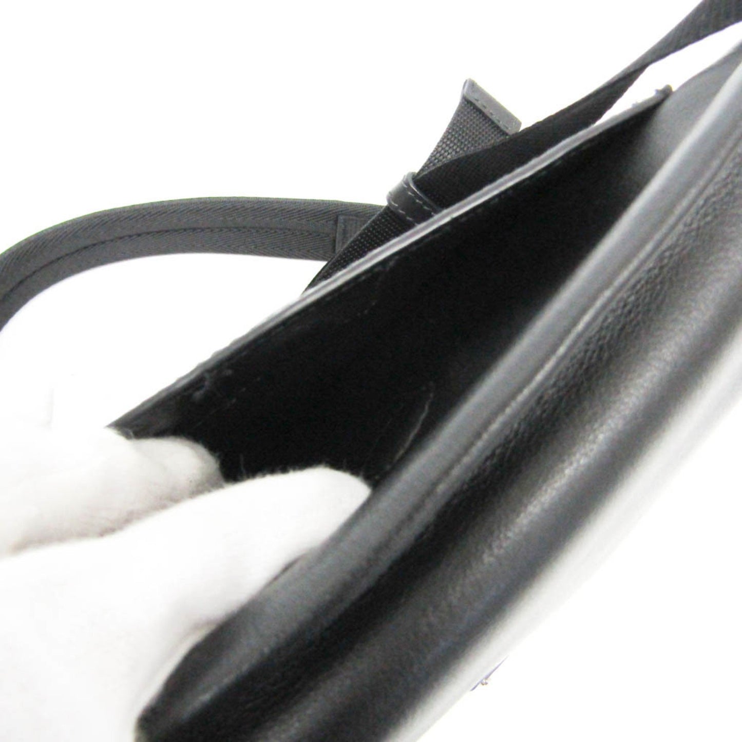 Prada Saffiano, Black, Leather, shoulder
