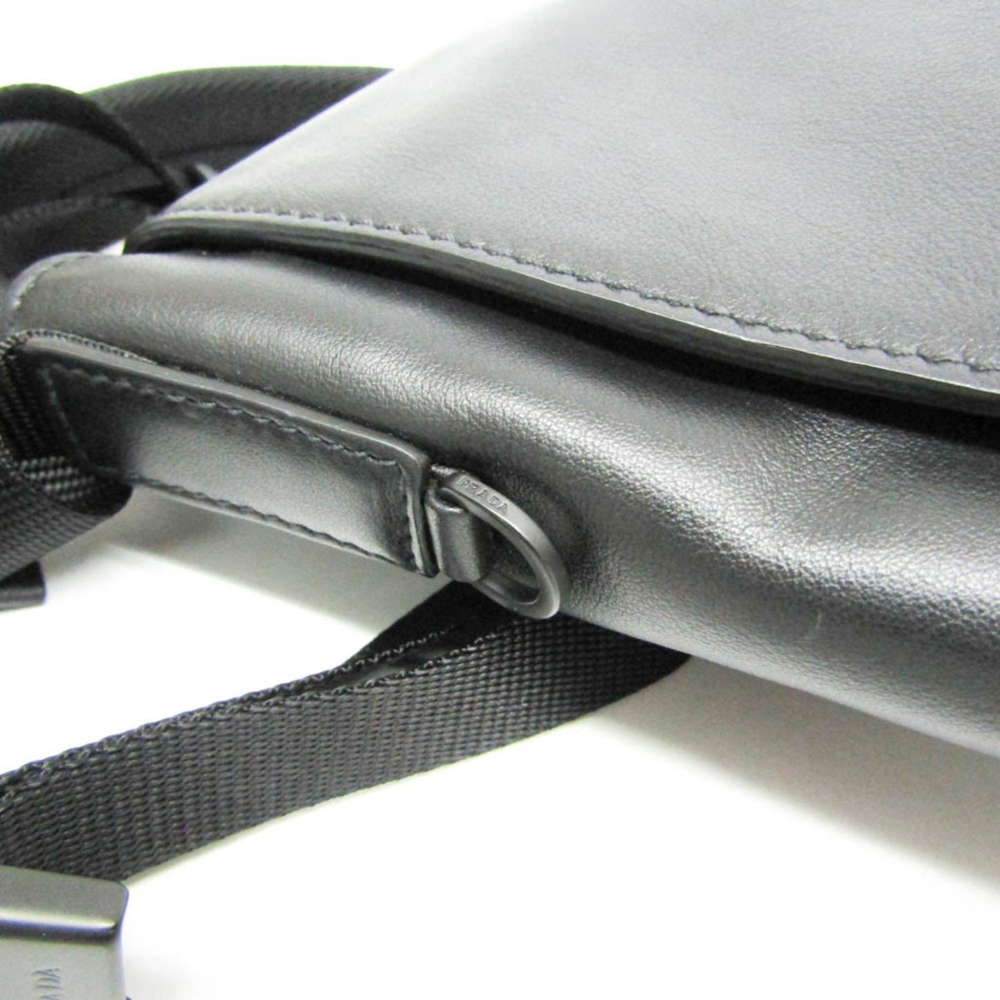 Prada Saffiano, Black, Leather, shoulder