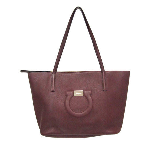 Salvatore Ferragamo, Burgundy, Leather, tote