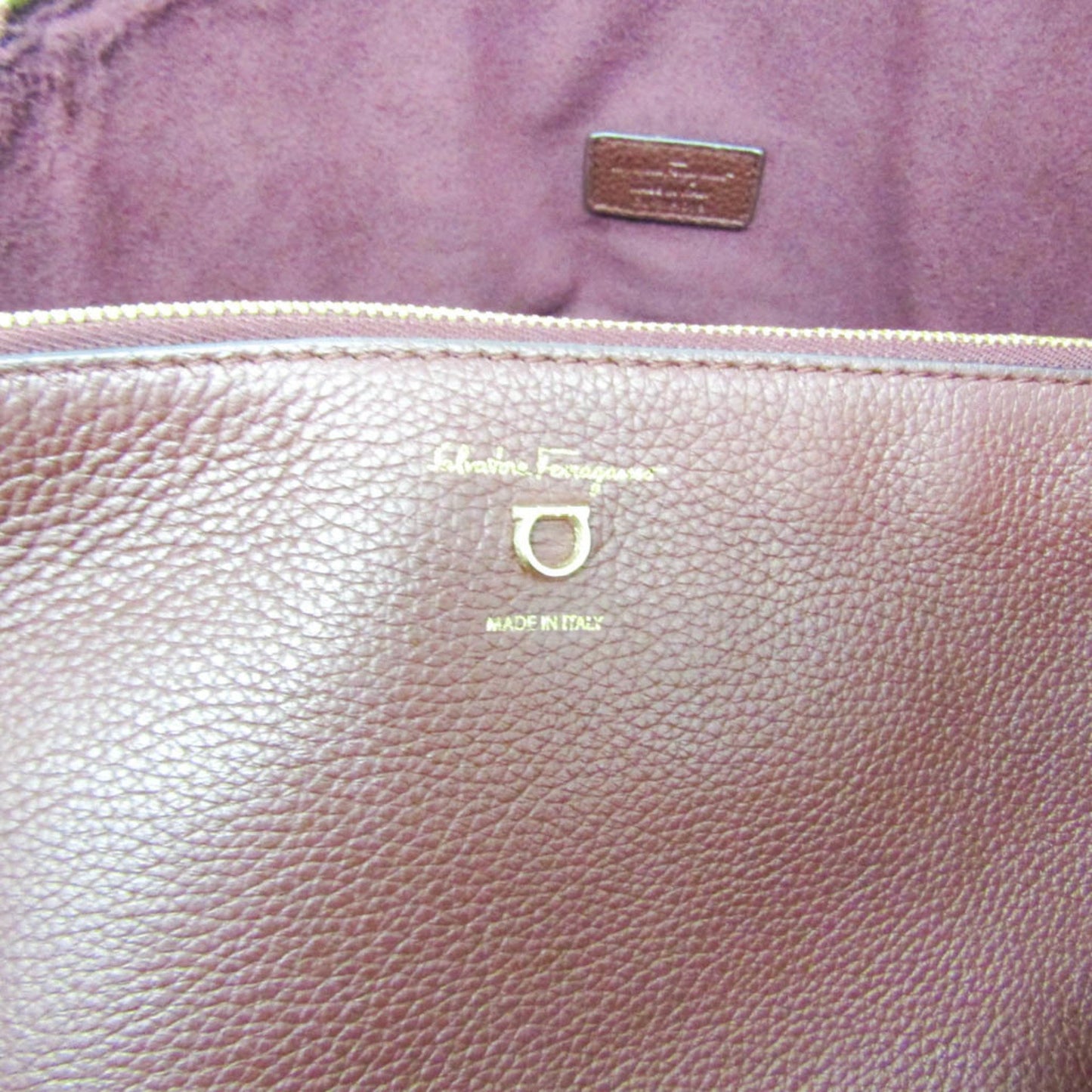 Salvatore Ferragamo, Burgundy, Leather, tote