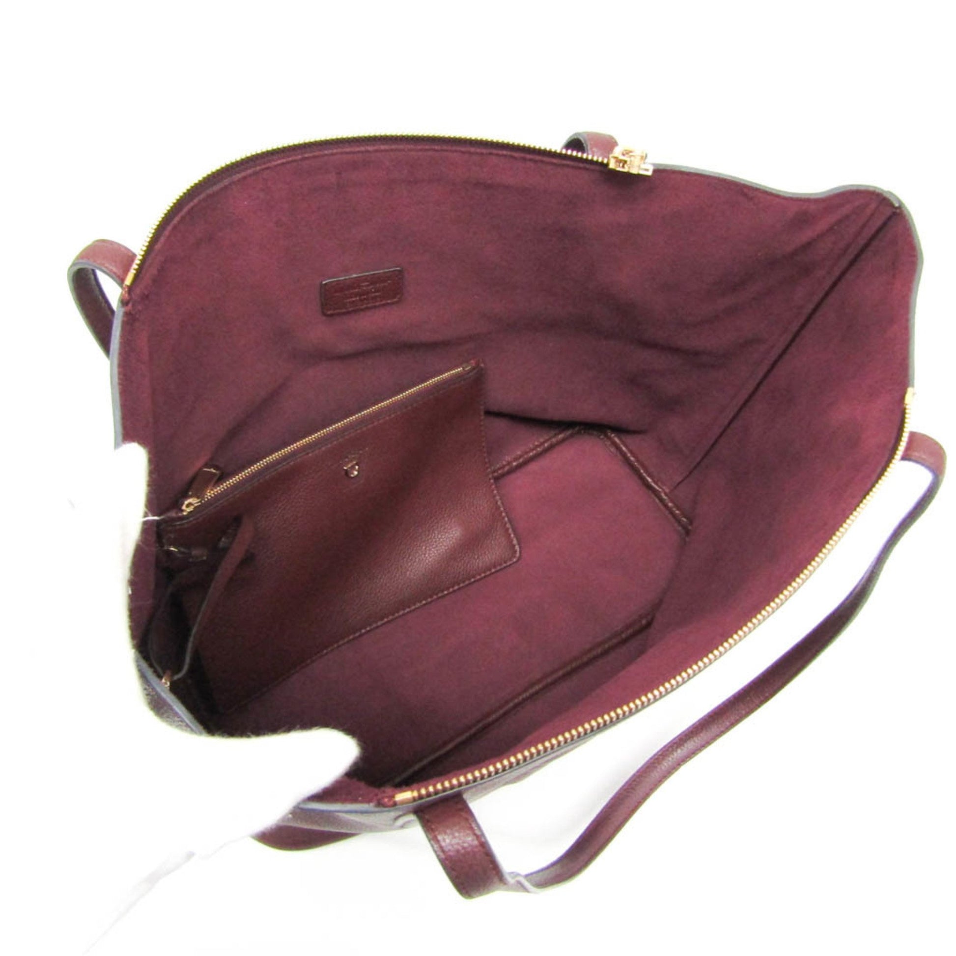 Salvatore Ferragamo, Burgundy, Leather, tote