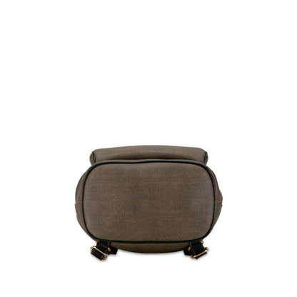 Fendi Zucchino, Grey, Canvas, backpack