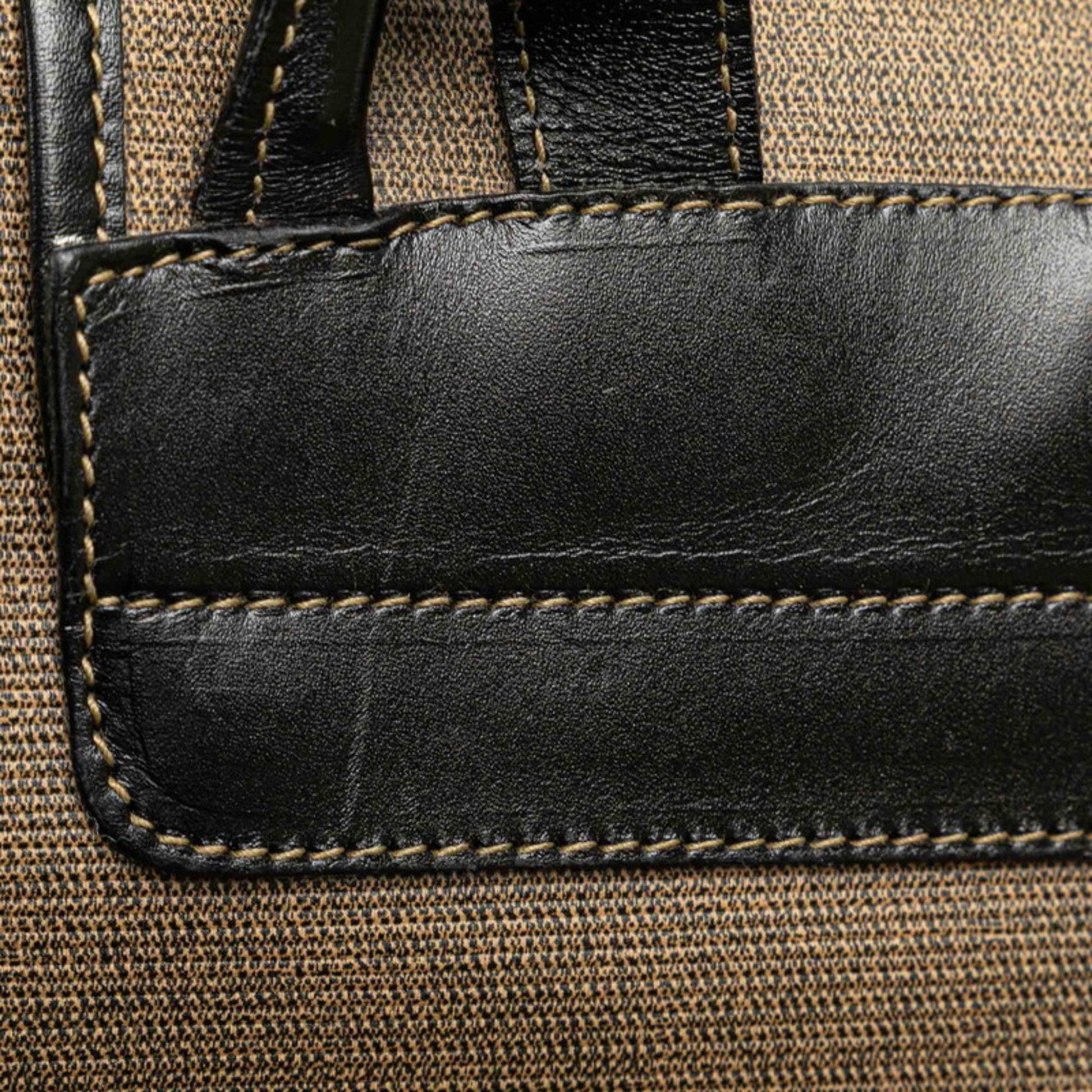 Fendi Zucchino, Grey, Canvas, backpack